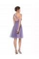 Tulle Long One Shoulder Watermelon A-Line Bridesmaid Dress Plymouth
