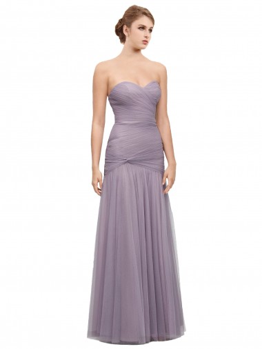 Tulle Long Sweetheart Heather Mermaid Bridesmaid Dress Plymouth