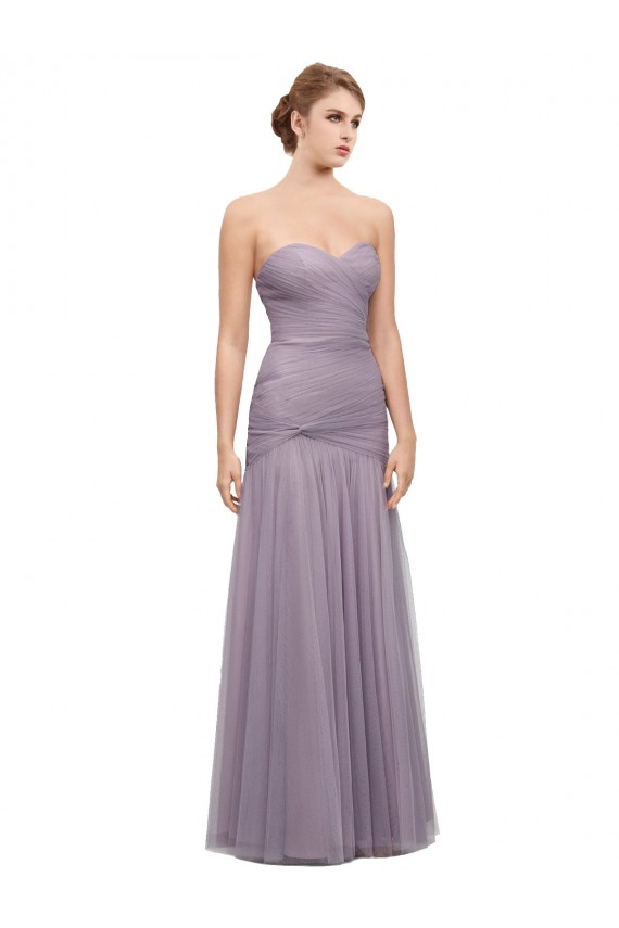 Tulle Long Sweetheart Heather Mermaid Bridesmaid Dress Plymouth