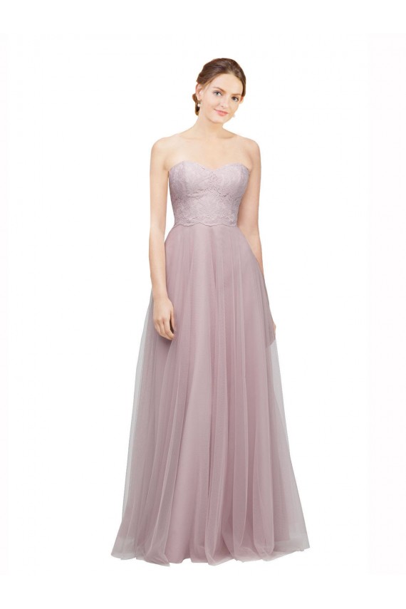 Tulle & Lace Long Sweetheart A-Line Bridesmaid Dress / Evening Dress Plymouth