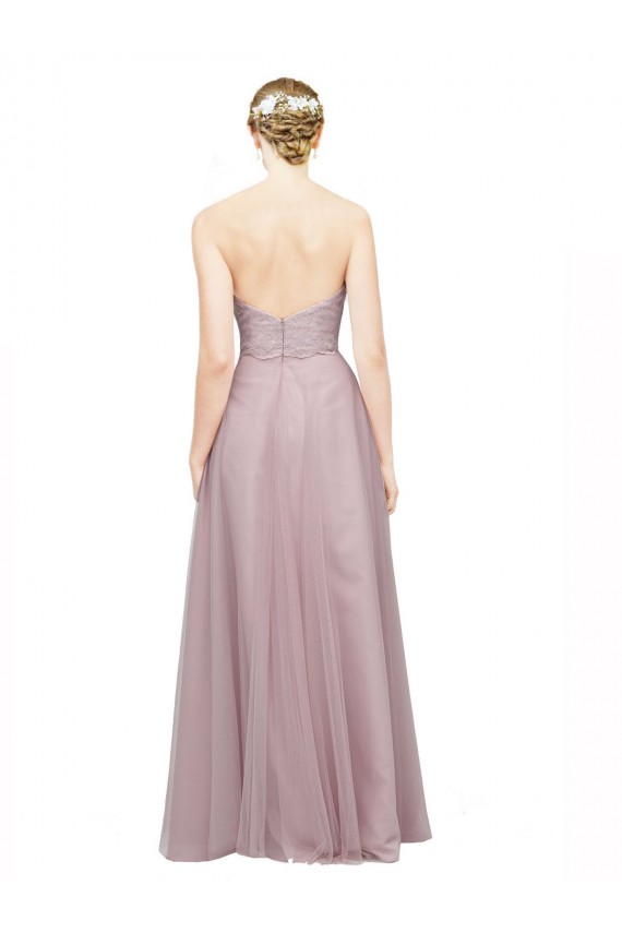Tulle & Lace Long Sweetheart A-Line Bridesmaid Dress / Evening Dress Plymouth