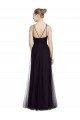 Tulle Long Spaghetti Straps A-Line Bridesmaid Gown Plymouth