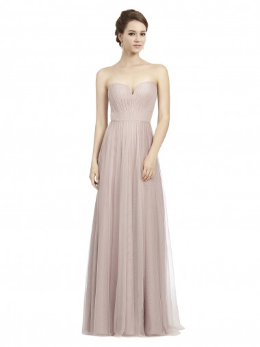 Tulle Long Sweetheart A-Line Formal Dress / Bridesmaid Dress Plymouth