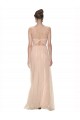 Tulle Long Illusion Neck Sheath Bridesmaid Dress Plymouth