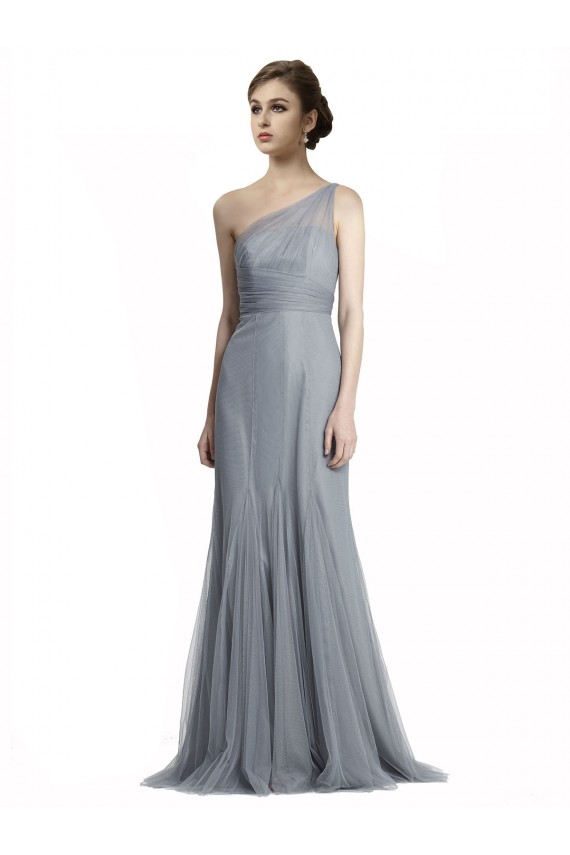 Tulle Long One Shoulder Mermaid Bridesmaid Dress Plymouth