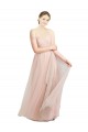 Tulle Long Sweetheart Pink A-Line Bridesmaid Dress / Evening Dress Plymouth