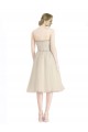 Tulle Cocktail Length Strapless A-Line Bridesmaid Dress Plymouth