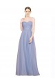 Tulle Low Back Long Sweetheart Light Sky Blue A-Line Formal Dress / Bridesmaid Dress Plymouth