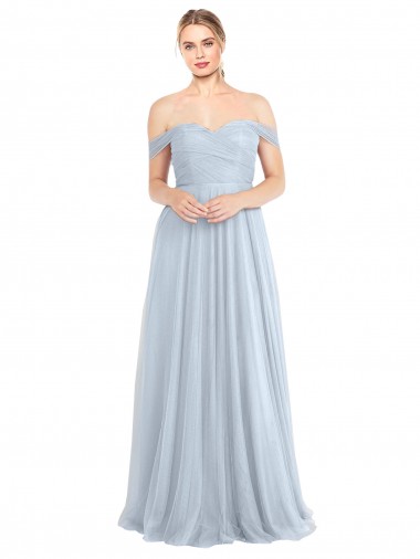 Tulle Long Off the Shoulder A-Line Evening Dress / Bridesmaid Dress Plymouth