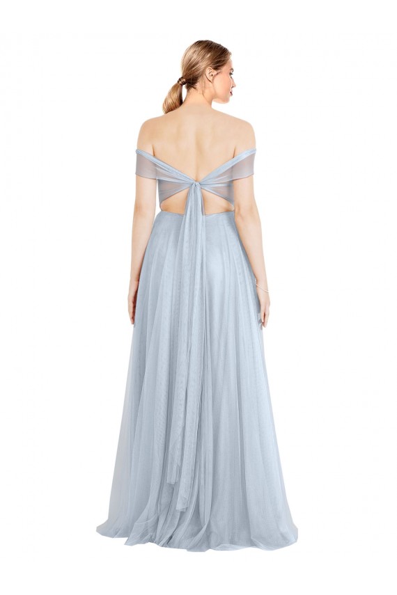 Tulle Long Off the Shoulder A-Line Evening Dress / Bridesmaid Dress Plymouth
