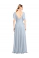 Tulle V-Back Long Spaghetti Straps A-Line Bridesmaid Dress / Evening Dress Plymouth