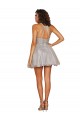 Tulle Criss Cross Open Back Short Halter Neck A-Line Bridesmaid Dress Plymouth