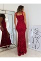 Velvet Sequin Long Square Neck Sheath Prom Dress Plymouth