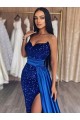 Velvet Sequin Sweep Train Sweetheart Sheath Prom Dresses Plymouth