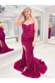 Velvet Sequin Sweep Train Sweetheart Sheath Evening Dress Plymouth