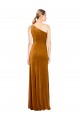 Stretch Velvet Long One Shoulder A-Line Formal Evening Gown / Prom Dress / Bridesmaid Dress Plymouth