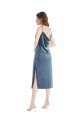Stretch Velvet Long One Shoulder Sheath Semi Formal Evening Dress / Prom Dress / Bridesmaid Dress Plymouth