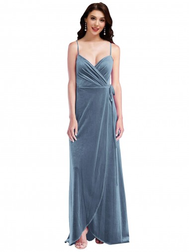 Stretch Velvet Low Back Long Sweetheart A-Line Semi Formal Evening Dress / Prom Dress / Bridesmaid Dress Plymouth