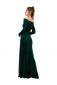 Stretch Velvet Long Off the Shoulder Sheath Formal Evening Gown / Prom Dress / Bridesmaid Dress Plymouth