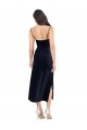Stretch Velvet Low Back Midi Length Cowl Neck Column Formal Evening Gown / Prom Dress / Bridesmaid Dress Plymouth