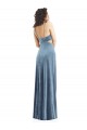 Stretch Velvet Low Back Long Square Neck Sheath Formal Evening Gown / Prom Dress / Bridesmaid Dress Plymouth
