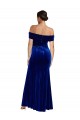Stretch Velvet Long Off the Shoulder Mermaid Formal Evening Gown / Prom Dress / Bridesmaid Dress Plymouth