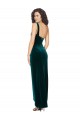 Stretch Velvet Low Back Long One Shoulder Sheath High Low Evening Gown / Prom Dress / Bridesmaid Dress Plymouth