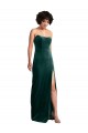 Stretch Velvet Low Back Long Strapless Sheath Black Tie Evening Gown / Prom Dress / Bridesmaid Dress Plymouth